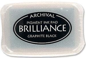 Brilliance Archival Pigment InkPad - Graphite Black