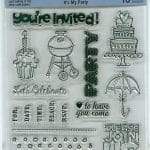 Recollections Clear Stamps - Its My Party (16 Stamps)