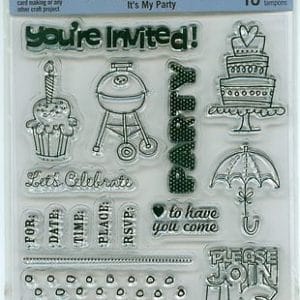 Recollections Clear Stamps - Its My Party (16 Stamps)