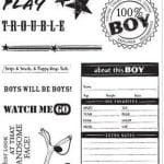 Recollections Clear Stamps -  Label Me Tough (11 Stamps)