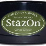 StazOn Solvent Ink Pad - Olive Green