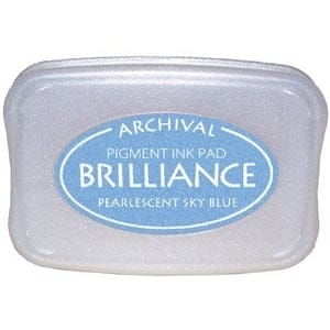 Brilliance Archival Pigment InkPad - Pearlescent Sky Blue