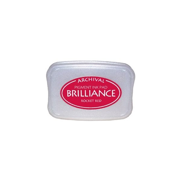 Brilliance Archival Pigment InkPad - Rocket Red Gold