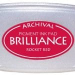 Brilliance Archival Pigment InkPad - Rocket Red Gold