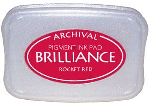 Brilliance Archival Pigment InkPad - Rocket Red Gold
