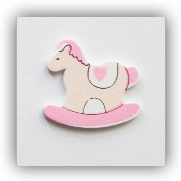 Baby Horse Carriage Wooden - Baby Pink Rocking Horse Toy Pink Baby Horse Carriage Wooden - Baby Pink