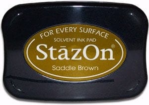 StazOn Solvent Ink Pad - Saddle Brown