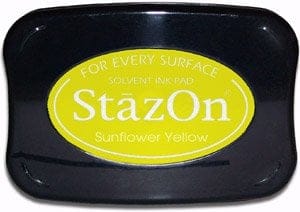 StazOn Solvent Ink Pad - Sunflower Yellow Sunflower Yellow StazOn Solvent Ink Pad - Sunflower Yellow