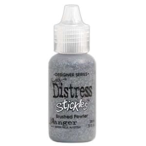 Tim Holtz Distress Stickles Glitter Glue - Brushed Pewter