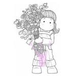 Magnolia Mini World - Tilda Holding a bunch of Roses