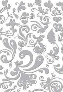Couture Creations Embossing Folder - Damask (5"X7")