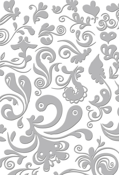 Couture Creations Embossing Folder - Damask (5"X7")