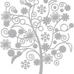 Couture Creations Embossing Folder - Far Away Tree (5"X7")
