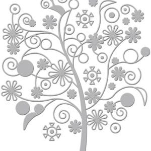 Couture Creations Embossing Folder - Far Away Tree (5"X7")
