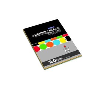 CAMPAP Bright & Black Color Card Paper