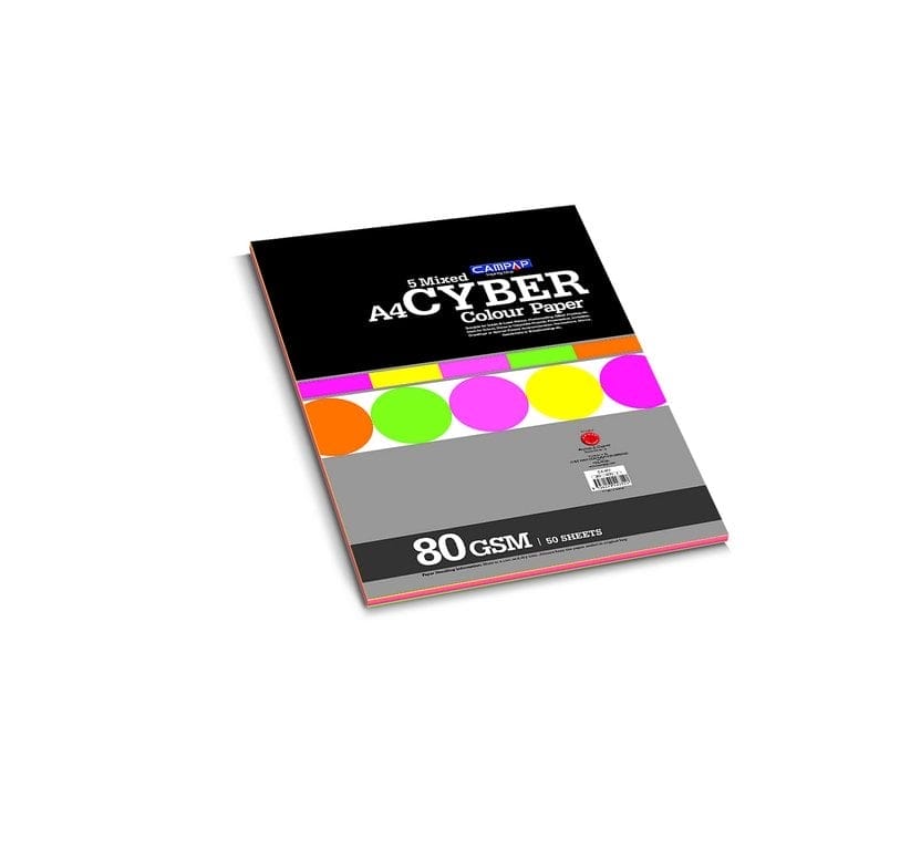 CAMPAP Cyber Colour Paper - 5 Mixed Colors CA4772 CAMPAP Cyber Colour Paper - 5 Mixed Colors