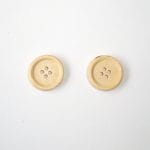 Wooden Circle Shape Button Plain - Small
