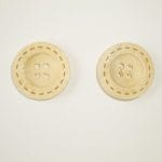 Wooden Circle Shape Button Pattern 1 - Big
