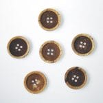 Wooden Circle Shape Button Pattern 2 - Big