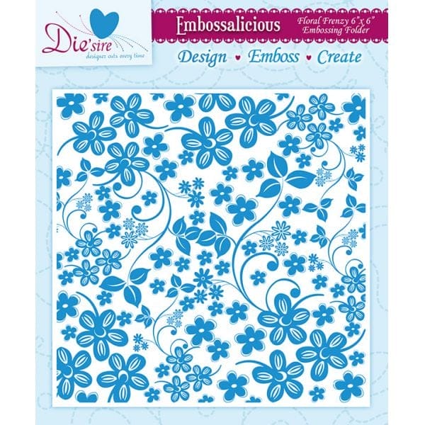 Embossing Folder - Floral Frenzy (6 x 6 inch) FloralFrenzy 6by6EmbossingFolder Embossing Folder - Floral Frenzy (6 x 6 inch)