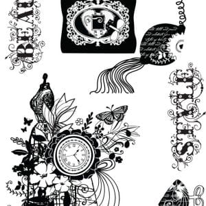 Prima Flowers La Femme Cling Stamp