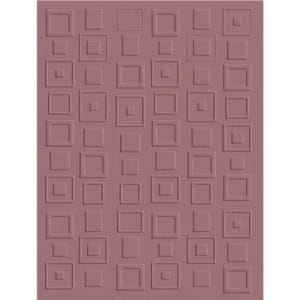Quickutz A2 Embossing Folder - Retro Squares