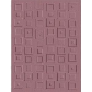 Quickutz A2 Embossing Folder - Retro Squares