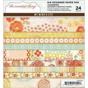 My Mind's Eye - The Sweetest Thing Collection - Tangerine - 6X6 Paperpack