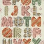 Papus Sticker Elements - Alphabets (Pink & Green)