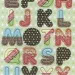 Papus Sticker Elements - Alphabet (Blue, Red & Black)