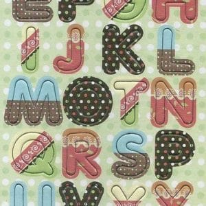 Papus Sticker Elements - Alphabet (Blue, Red & Black)