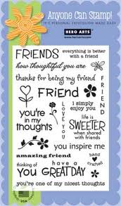 Hero Arts Rubber Stamp - Friends