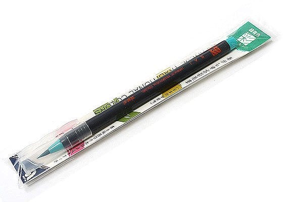 Akashiya Sai Brush Pen - Green Blue