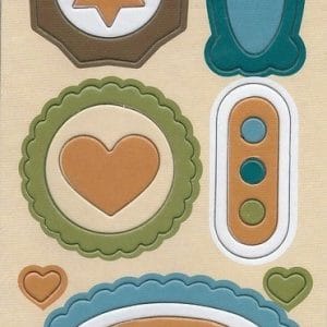 Papus Sticker Elements - Heart & Frames