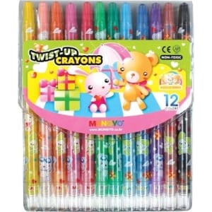 Mungyo Twist-up Crayons - Set of 12