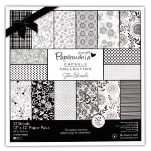 Papermania Capsule Collection 12by12" Paper Pack by Jesse Edwards - Bexley Black