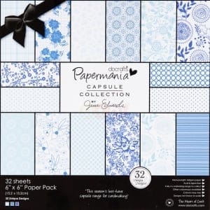 Papermania Capsule Collection 6X6" Paper Pack by Jesse Edwards - Burleigh Blue