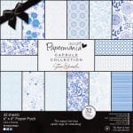 Papermania Capsule Collection 6X6" Paper Pack by Jesse Edwards - Burleigh Blue