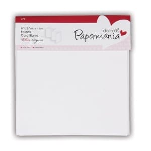 Papermania 6 by 6" foldies card blank - Set of 4 Pieces