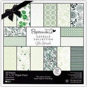 Papermania Capsule Collection 12by12" Paper Pack by Jesse Edwards - Green