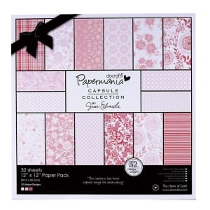 Papermania Capsule Collection 12by12" Paper Pack by Jesse Edwards - Parkstone Pink