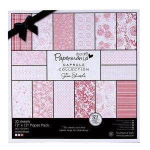 Papermania Capsule Collection 12by12" Paper Pack by Jesse Edwards - Parkstone Pink