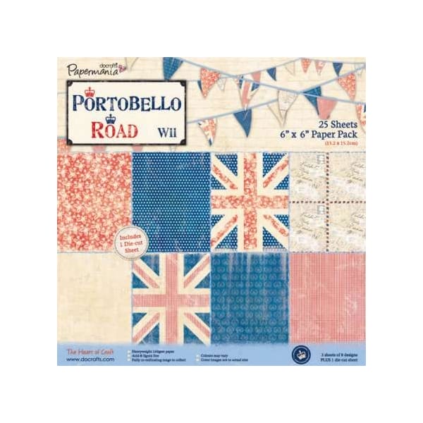 Papermania 6X6" Paper Pack - Portobello Road