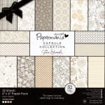 Papermania Capsule Collection 6X6" Paper Pack by Jesse Edwards - Lincoln Linen (Yellow)