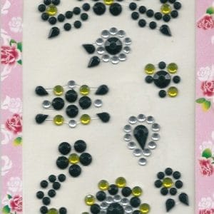 Black Swirls Stickers