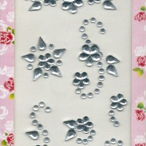 White Swirl Stickers