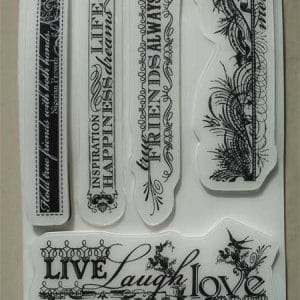 Cloud9 Designs Rubber Stamp - Word Borders