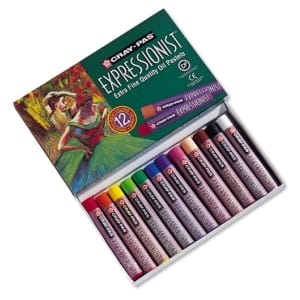 Sakura Expressionist Oil Pastels - Set of 12 assorted colors