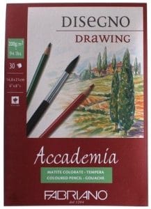 Fabriano Accademia Drawing Pad - 200GSM A4 - 8.25X11.75" (30 Sheets)