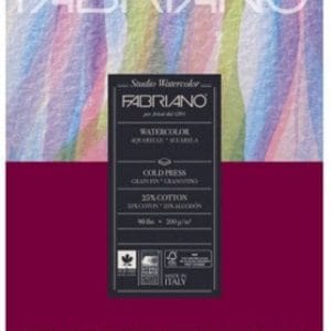Fabriano Studio Watercolour Paper - 200GSM - 7X9.5" (20Sheets)
